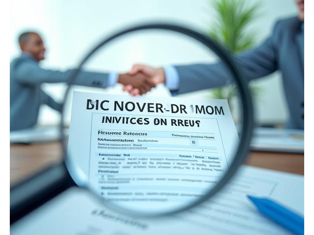 Illustration of a magnifying glass over clear financial documents and a handshake, symbolizing transparency and fair dealing in pricing.