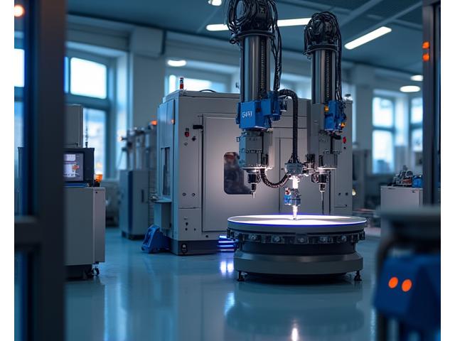 Modern CNC machine in operation