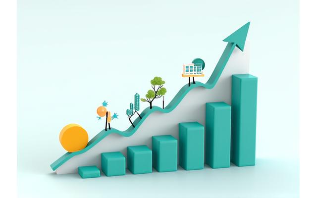 Infographic showing financial return on investment and energy savings over time for various green business projects.