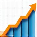 Chart with upward arrow overlayed on medical bills, symbolizing cash flow management.