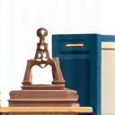 Gavel and legal books on a desk, symbolizing healthcare regulations.
