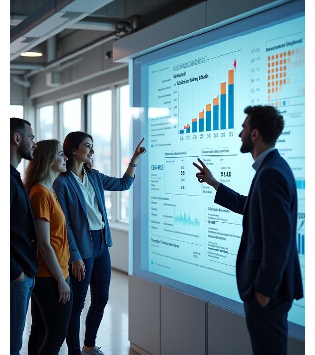 Illustration of diverse entrepreneurs brainstorming in a modern, sunlit collaborative workspace, symbolizing innovation and new business funding.